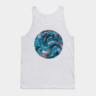 Feathers Fibrils and the Sea III (circle) Tank Top